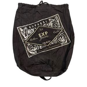 Vintage 90s Y2K Express Duffle Cinch Bag Mallcore Grunge Revival Emo Satchel